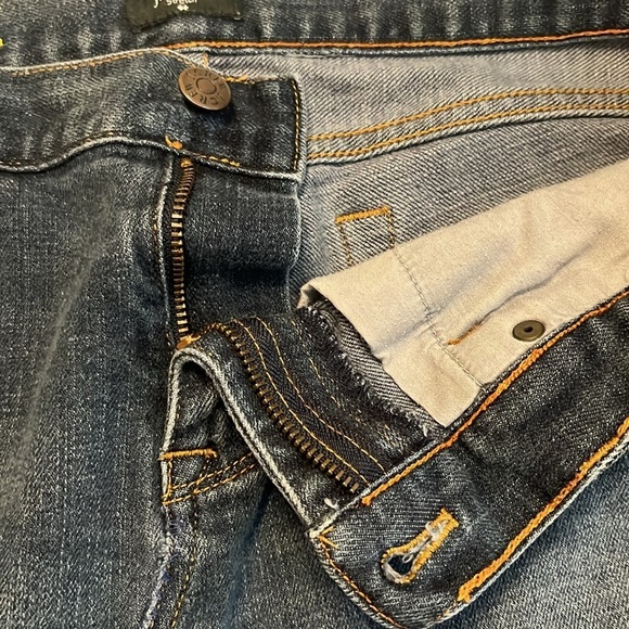 J. Crew Women's Matchstick Raw Frayed Hem Denim Skirt Size 14 - Picture 7 of 13